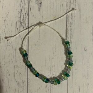 Green and Blue Beaded Bracelet